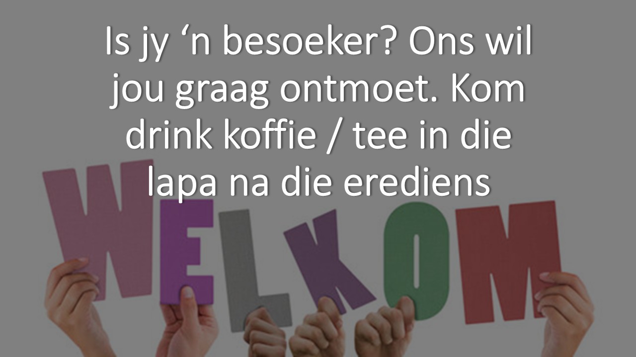 JY is welkom!